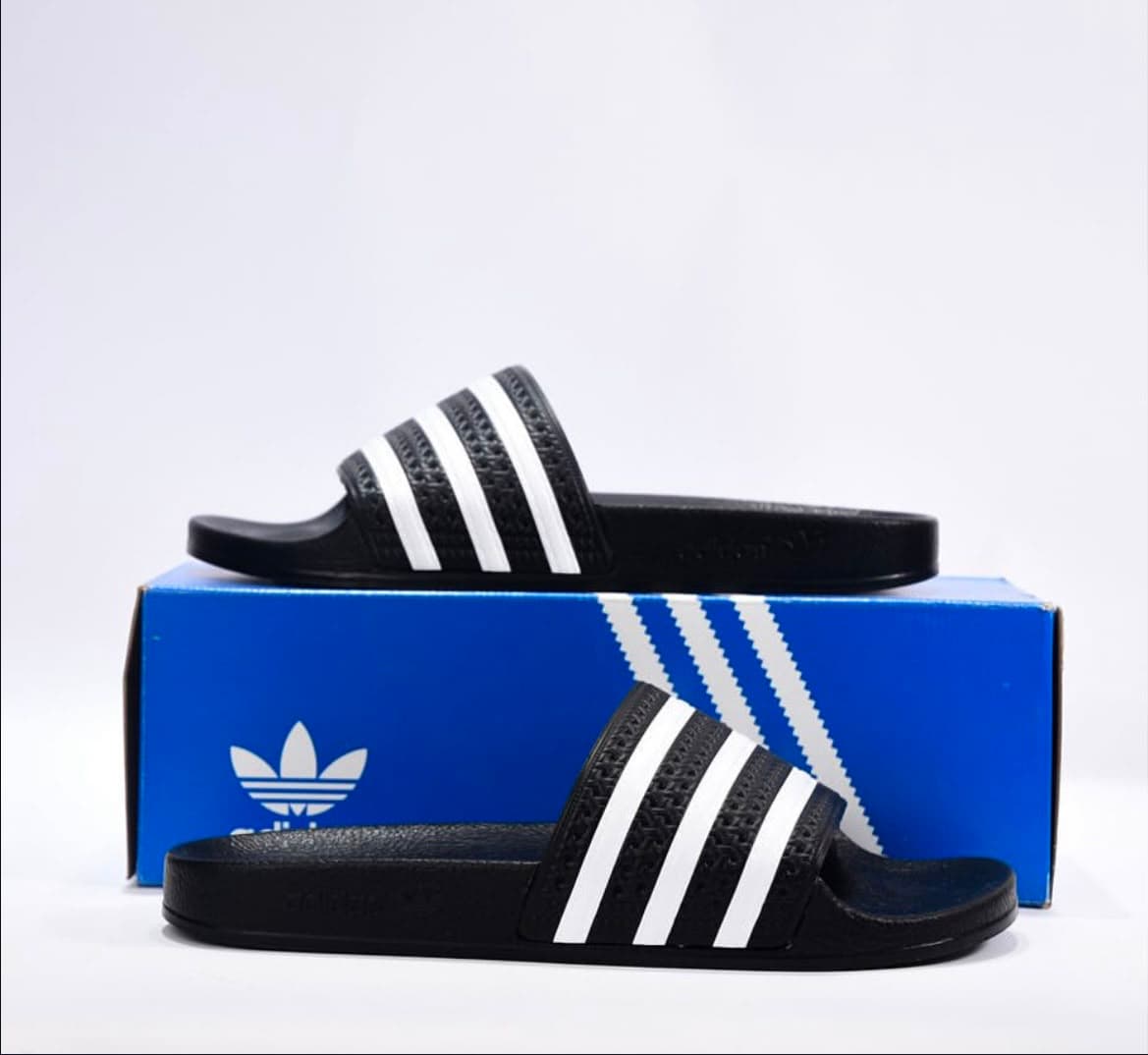 Adidas Adilitte Slides Black & White featured view